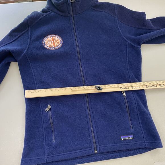 Patagonia Synchilla Fleece Jacket Womens Medium Full Zip OSM VISTA Team Blue - Picture 11 of 12